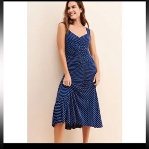 COPY - Anthropologie blue and white polka dot dress sz 2x